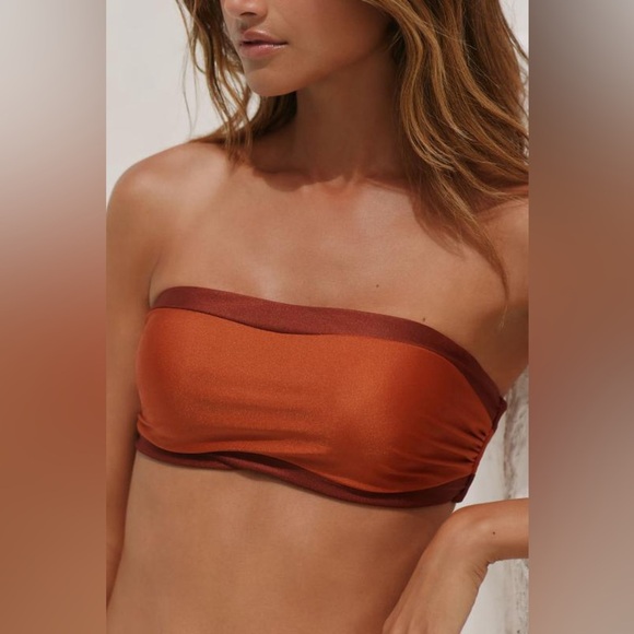 Beach Riot X Anthropologie Luca Bandeau Bikini Top Size Large - Picture 1 of 4